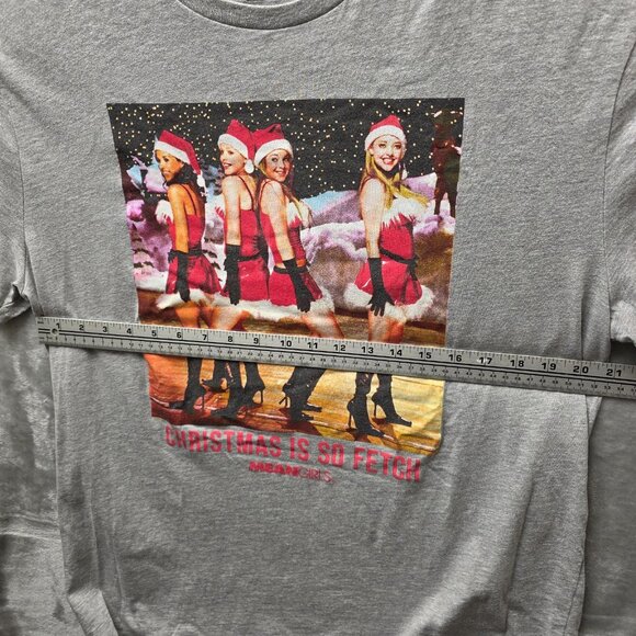 Mean Girls Christmas is So Fetch T-Shirt Women's XL Gray Graphic Print Casual - Picture 6 of 8